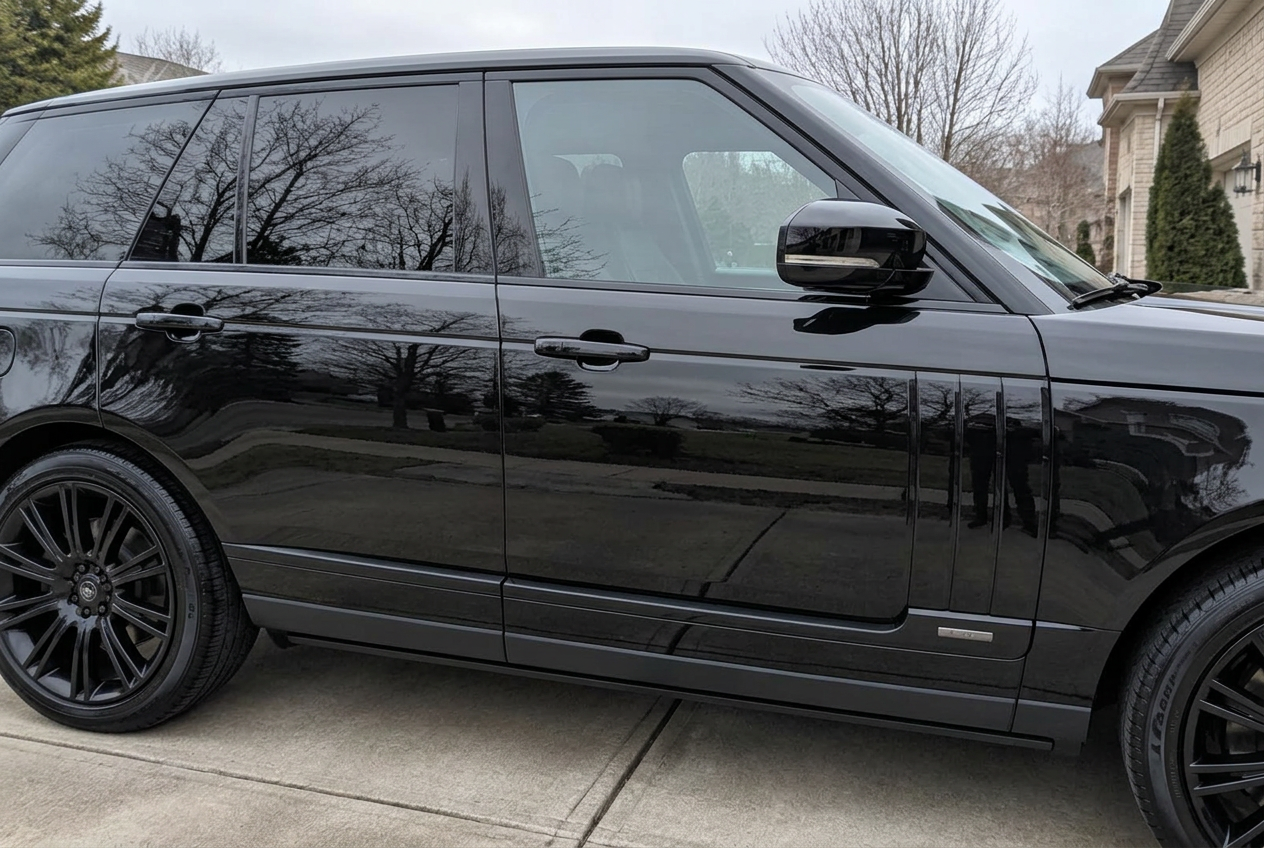 The same style of SUV with a glossy, freshly detailed finish